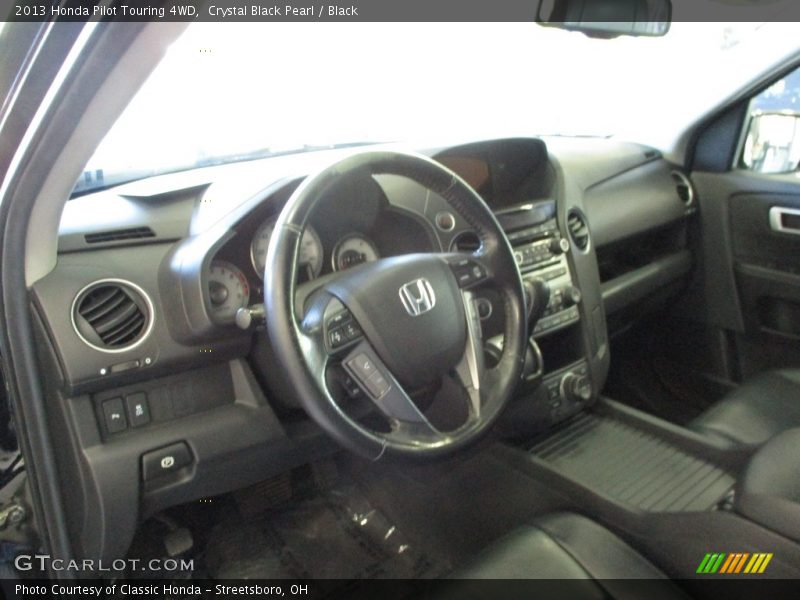 Crystal Black Pearl / Black 2013 Honda Pilot Touring 4WD