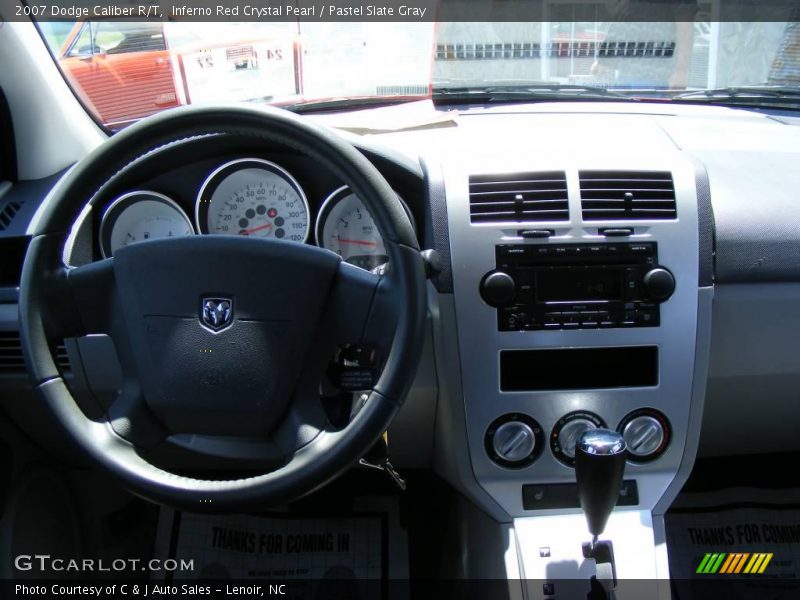 Inferno Red Crystal Pearl / Pastel Slate Gray 2007 Dodge Caliber R/T