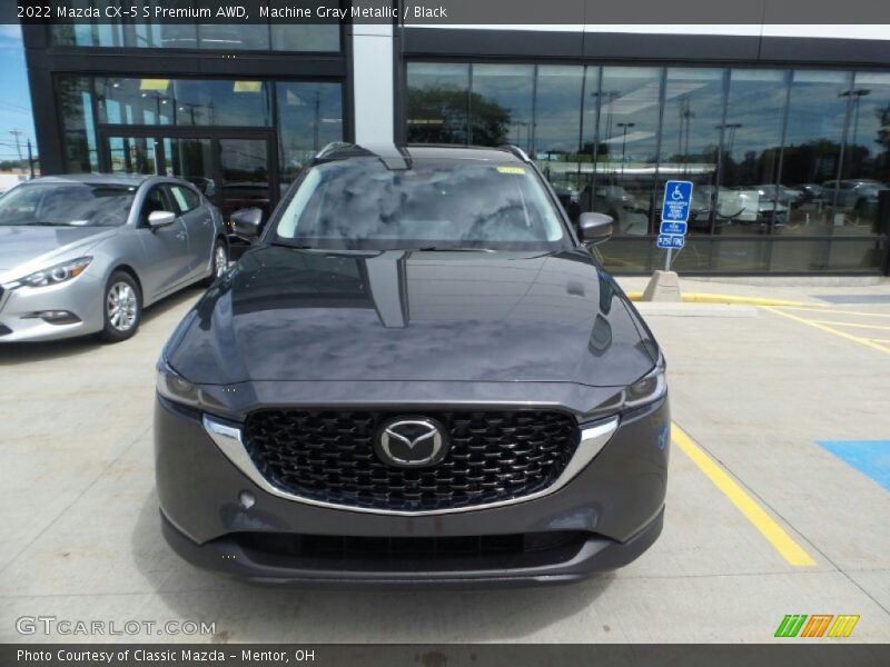 Machine Gray Metallic / Black 2022 Mazda CX-5 S Premium AWD