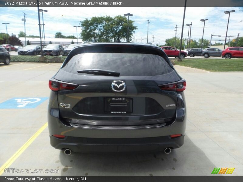 Machine Gray Metallic / Black 2022 Mazda CX-5 S Premium AWD