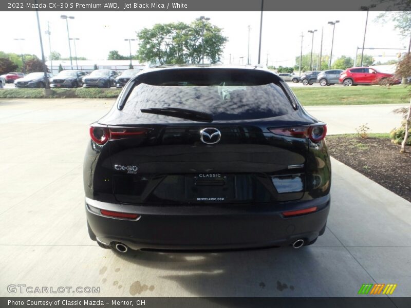 Jet Black Mica / White 2022 Mazda CX-30 S Premium AWD