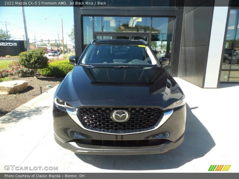 Jet Black Mica / Black 2022 Mazda CX-5 S Premium AWD