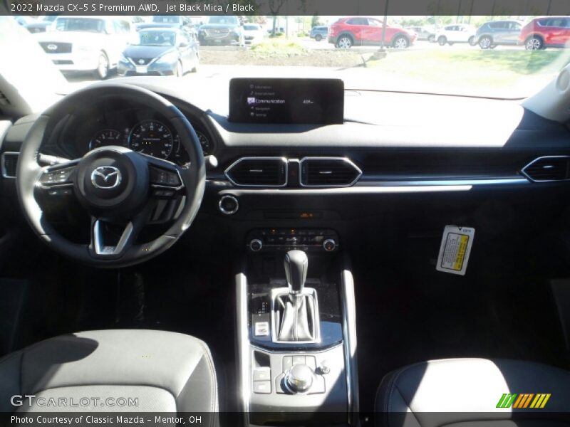 Jet Black Mica / Black 2022 Mazda CX-5 S Premium AWD