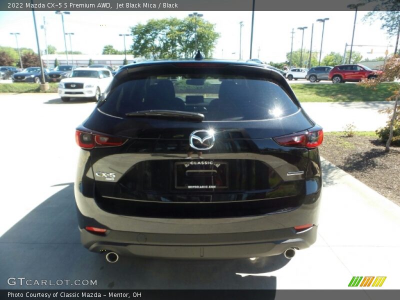 Jet Black Mica / Black 2022 Mazda CX-5 S Premium AWD