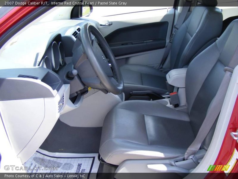 Inferno Red Crystal Pearl / Pastel Slate Gray 2007 Dodge Caliber R/T
