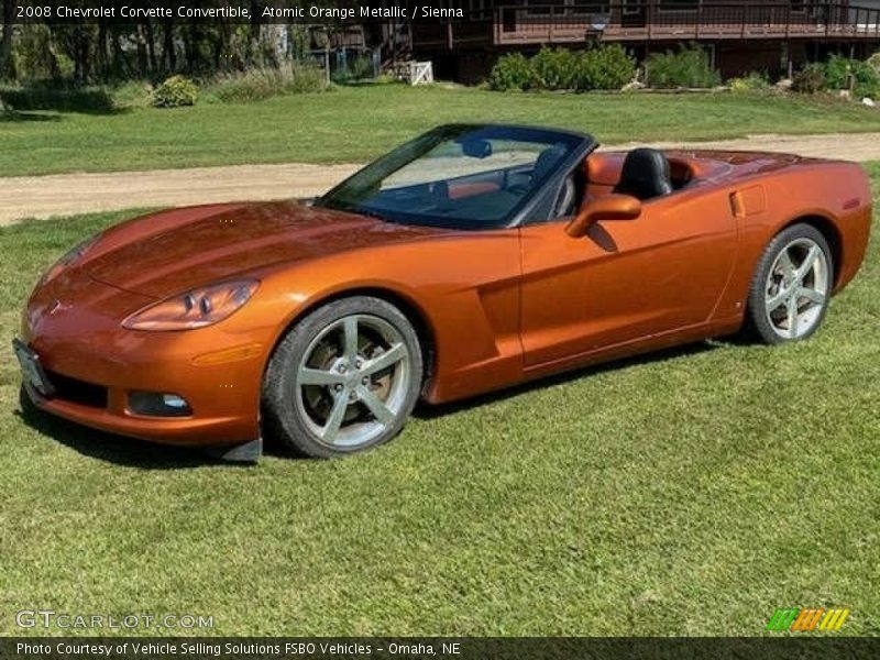 Atomic Orange Metallic / Sienna 2008 Chevrolet Corvette Convertible