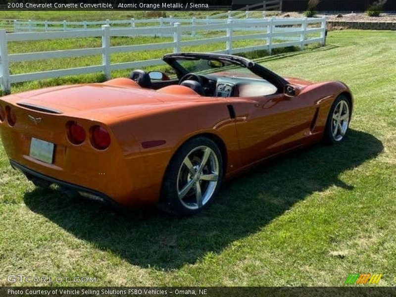 Atomic Orange Metallic / Sienna 2008 Chevrolet Corvette Convertible