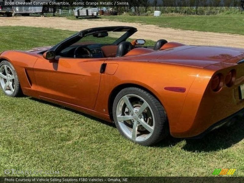 Atomic Orange Metallic / Sienna 2008 Chevrolet Corvette Convertible