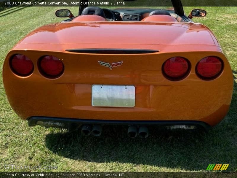 Atomic Orange Metallic / Sienna 2008 Chevrolet Corvette Convertible