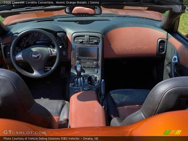Atomic Orange Metallic / Sienna 2008 Chevrolet Corvette Convertible
