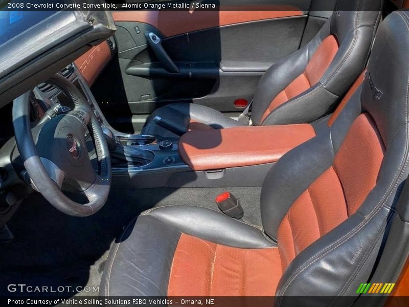 Atomic Orange Metallic / Sienna 2008 Chevrolet Corvette Convertible