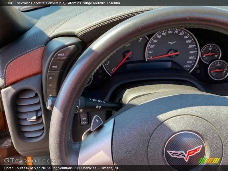 Atomic Orange Metallic / Sienna 2008 Chevrolet Corvette Convertible