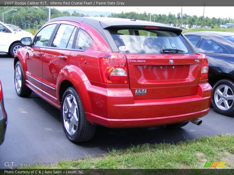 Inferno Red Crystal Pearl / Pastel Slate Gray 2007 Dodge Caliber R/T