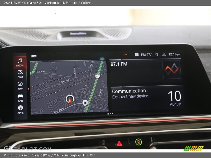 Navigation of 2021 X6 xDrive50i