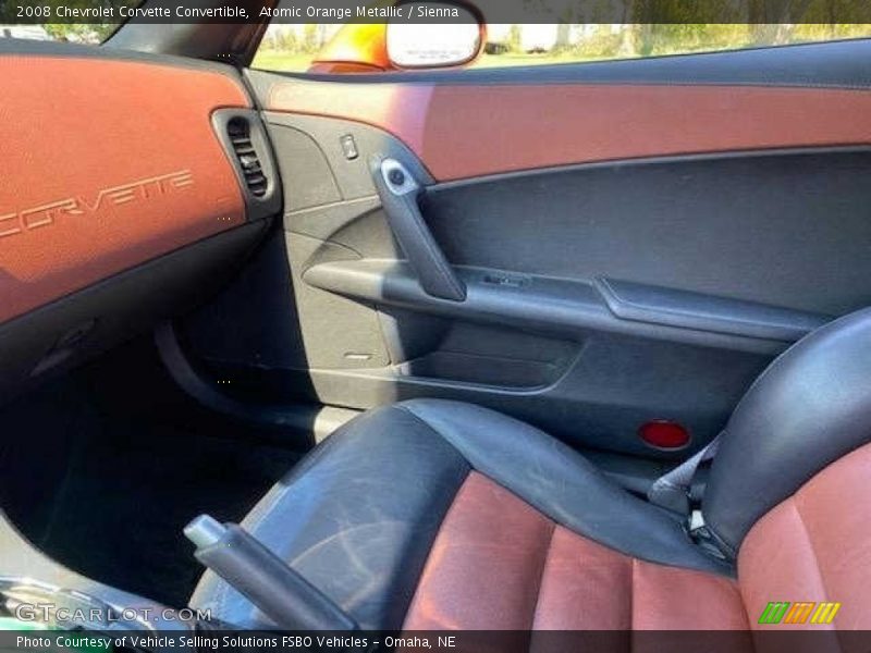 Atomic Orange Metallic / Sienna 2008 Chevrolet Corvette Convertible