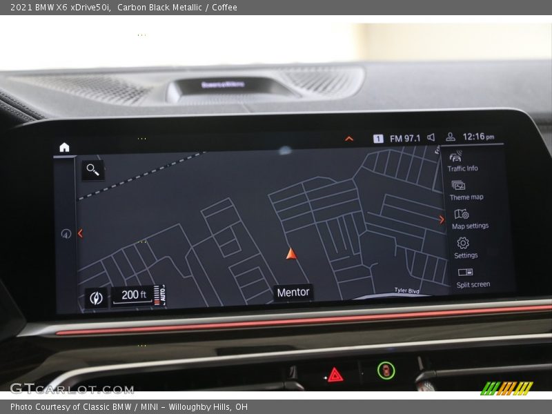 Navigation of 2021 X6 xDrive50i