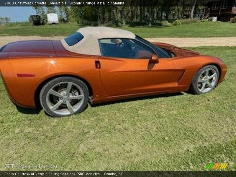 Atomic Orange Metallic / Sienna 2008 Chevrolet Corvette Convertible