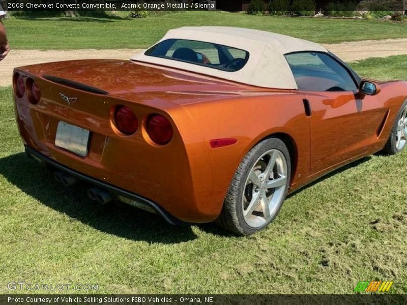 Atomic Orange Metallic / Sienna 2008 Chevrolet Corvette Convertible