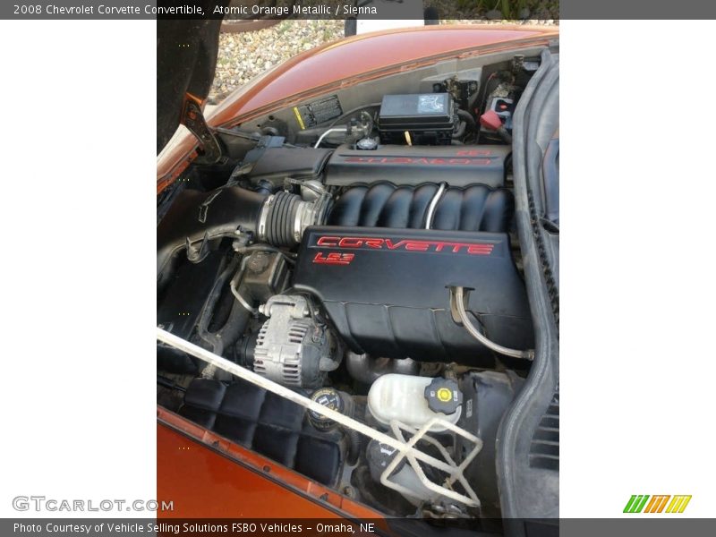Atomic Orange Metallic / Sienna 2008 Chevrolet Corvette Convertible