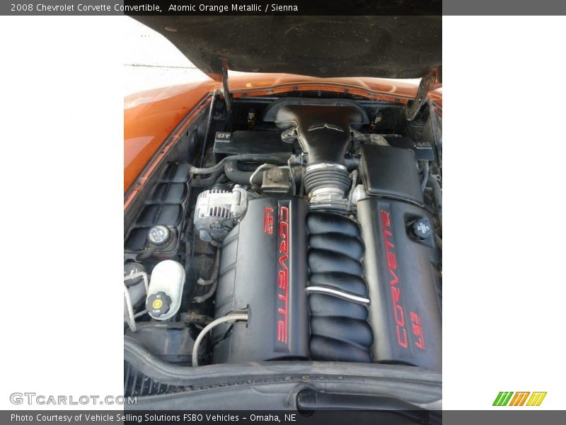 Atomic Orange Metallic / Sienna 2008 Chevrolet Corvette Convertible