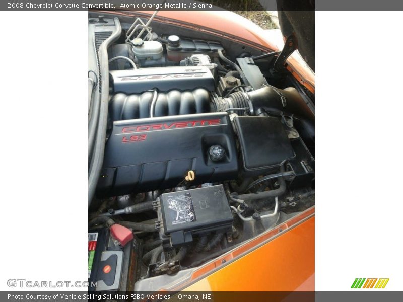 Atomic Orange Metallic / Sienna 2008 Chevrolet Corvette Convertible