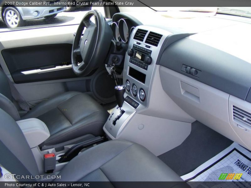Inferno Red Crystal Pearl / Pastel Slate Gray 2007 Dodge Caliber R/T