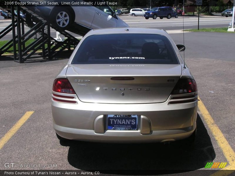 Linen Gold Metallic / Light Taupe 2006 Dodge Stratus SXT Sedan