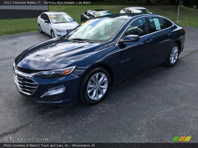 Northsky Blue Metallic / Jet Black 2021 Chevrolet Malibu LT