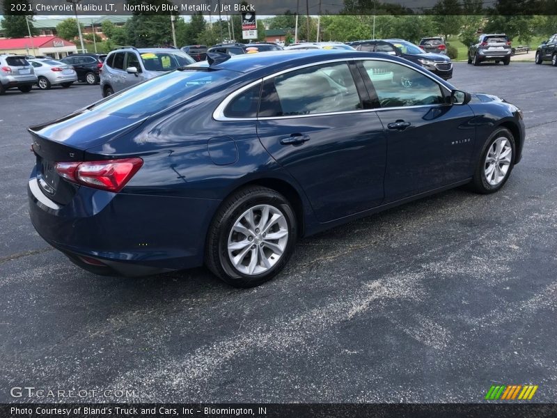 Northsky Blue Metallic / Jet Black 2021 Chevrolet Malibu LT