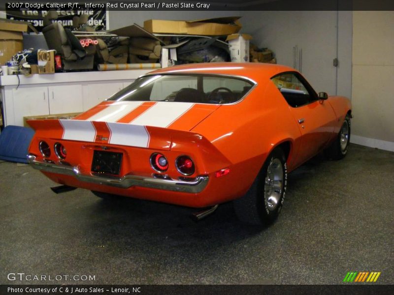 Inferno Red Crystal Pearl / Pastel Slate Gray 2007 Dodge Caliber R/T