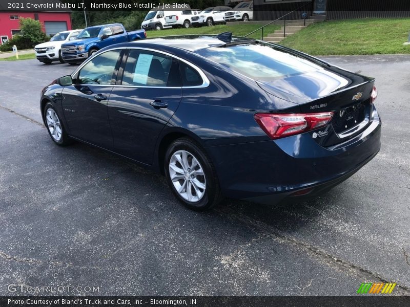 Northsky Blue Metallic / Jet Black 2021 Chevrolet Malibu LT