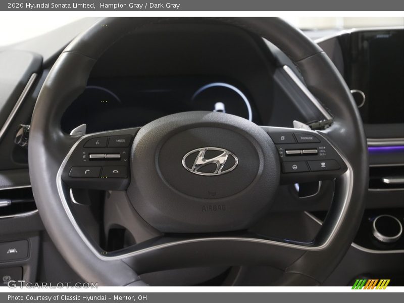 Hampton Gray / Dark Gray 2020 Hyundai Sonata Limited