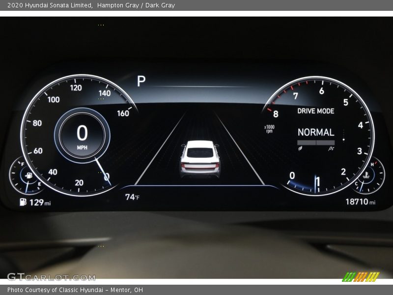 Hampton Gray / Dark Gray 2020 Hyundai Sonata Limited