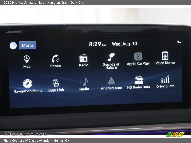 Hampton Gray / Dark Gray 2020 Hyundai Sonata Limited