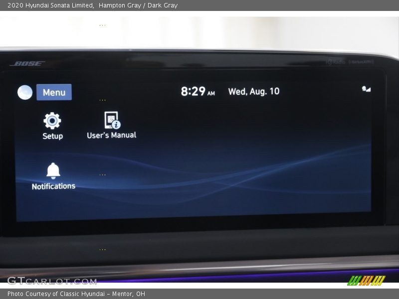 Hampton Gray / Dark Gray 2020 Hyundai Sonata Limited
