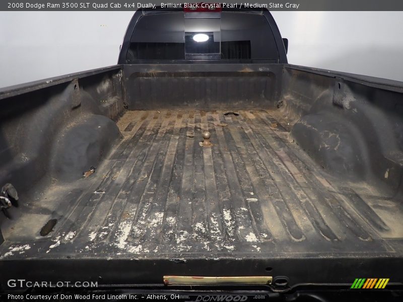 Brilliant Black Crystal Pearl / Medium Slate Gray 2008 Dodge Ram 3500 SLT Quad Cab 4x4 Dually