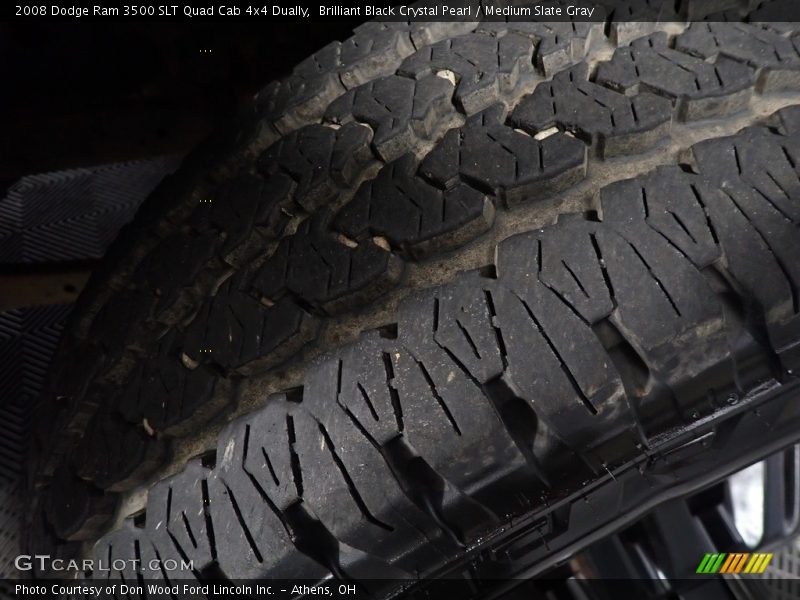 Brilliant Black Crystal Pearl / Medium Slate Gray 2008 Dodge Ram 3500 SLT Quad Cab 4x4 Dually
