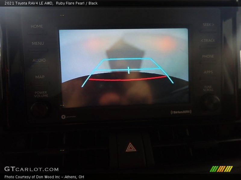 Ruby Flare Pearl / Black 2021 Toyota RAV4 LE AWD