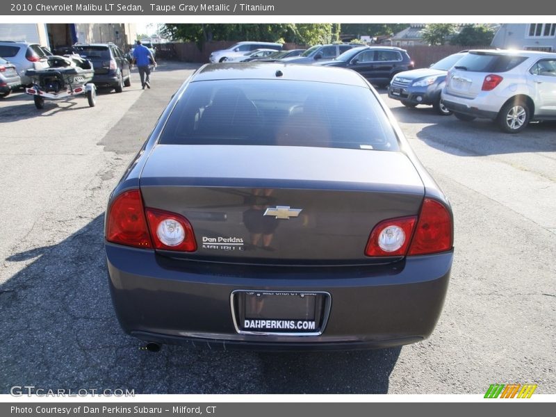 Taupe Gray Metallic / Titanium 2010 Chevrolet Malibu LT Sedan