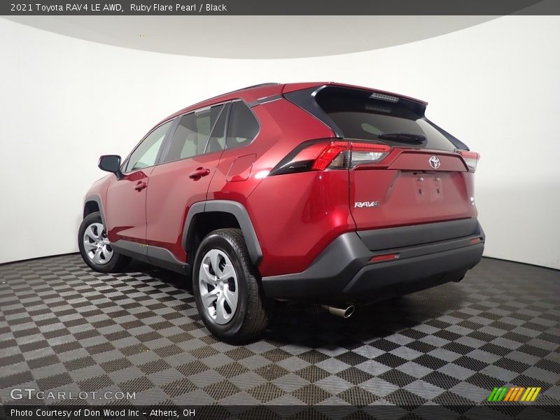 Ruby Flare Pearl / Black 2021 Toyota RAV4 LE AWD
