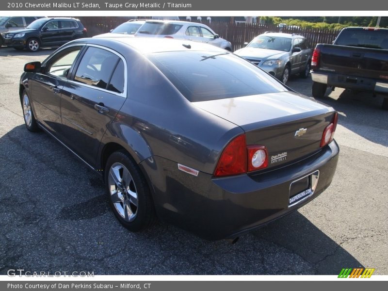 Taupe Gray Metallic / Titanium 2010 Chevrolet Malibu LT Sedan