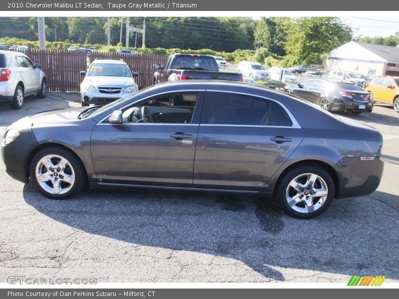 Taupe Gray Metallic / Titanium 2010 Chevrolet Malibu LT Sedan