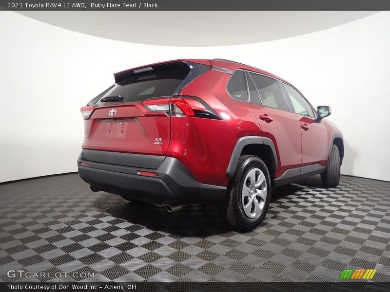 Ruby Flare Pearl / Black 2021 Toyota RAV4 LE AWD