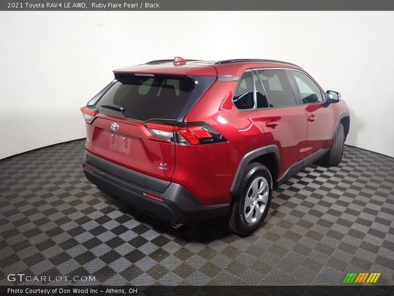 Ruby Flare Pearl / Black 2021 Toyota RAV4 LE AWD