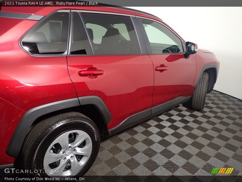 Ruby Flare Pearl / Black 2021 Toyota RAV4 LE AWD