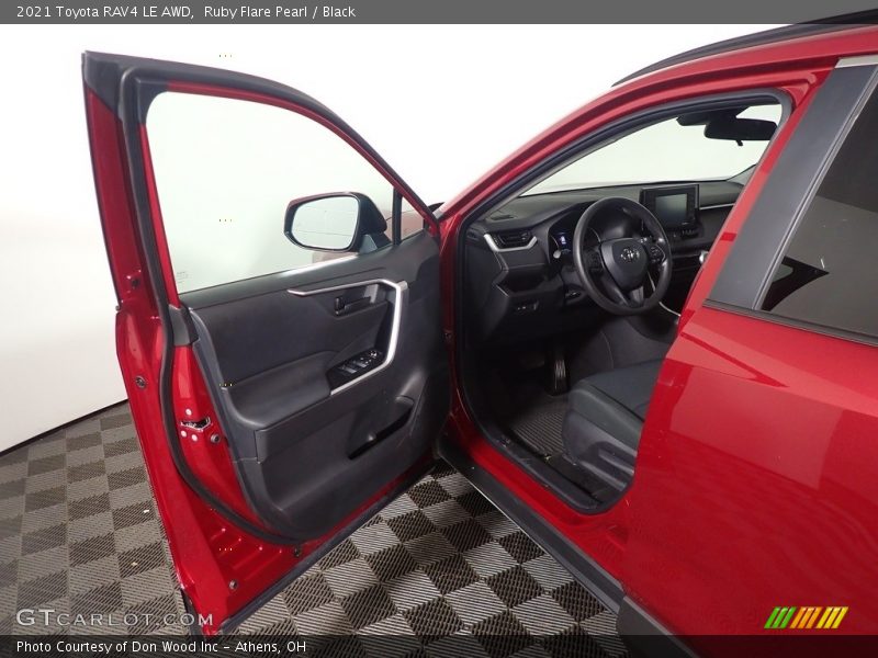 Ruby Flare Pearl / Black 2021 Toyota RAV4 LE AWD