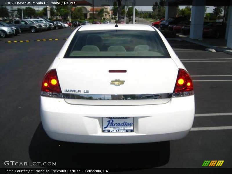 White / Neutral 2009 Chevrolet Impala LS