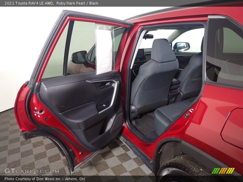 Ruby Flare Pearl / Black 2021 Toyota RAV4 LE AWD