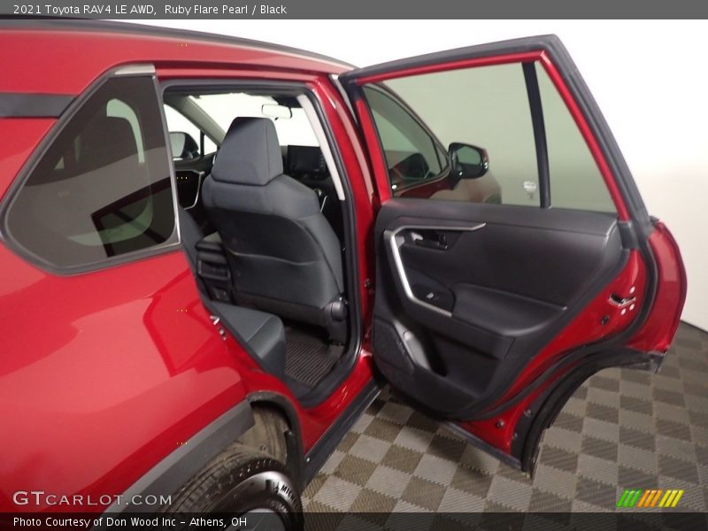 Ruby Flare Pearl / Black 2021 Toyota RAV4 LE AWD