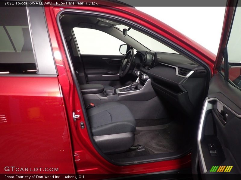 Ruby Flare Pearl / Black 2021 Toyota RAV4 LE AWD